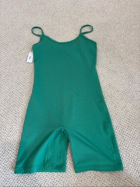 TNA Green Sleeveless Jumpsuit Romper